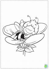 Coloring Dinokids Maya Bee Pages Close sketch template