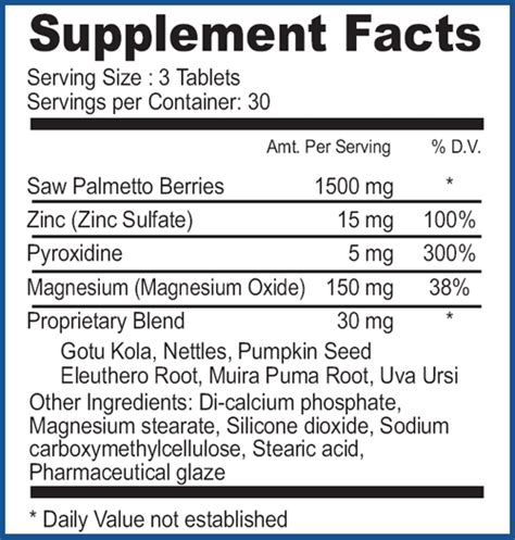 procerin ingredients list
