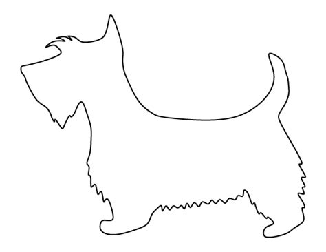 printable scottie dog template dog template scottie dog crafts