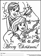 Barbie Christmas Coloring Pages Ken Colouring Printable Sheets Kids Ginormasource Print sketch template
