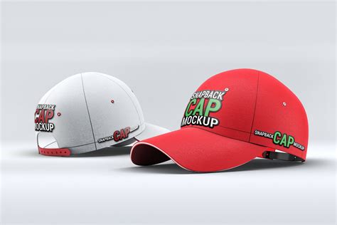 snapback baseball cap mock up by l5design on envato elements snapback