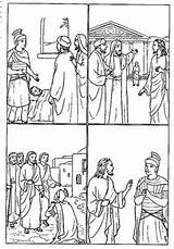 Heals Centurion Servant Siervo Activities Centurión Romano Jesús Puppets Healed sketch template