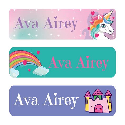 unicorn  stickers unicorn  labels nameitlabels
