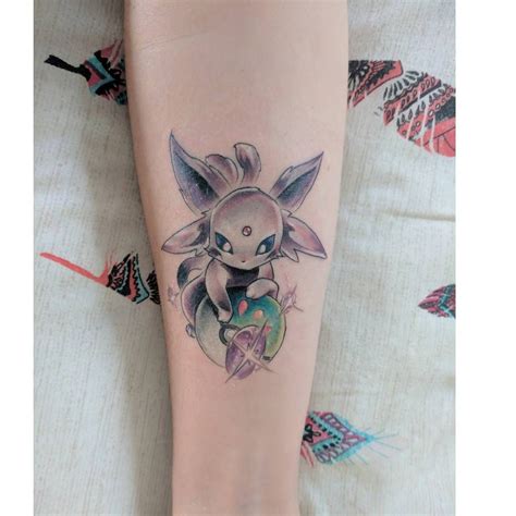 espeon pokemon tattoo cute friendball love eevee espeontattoo