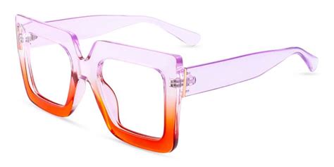 Spark Square Purple Frame Glasses Abbe Glasses