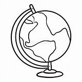 Globe sketch template