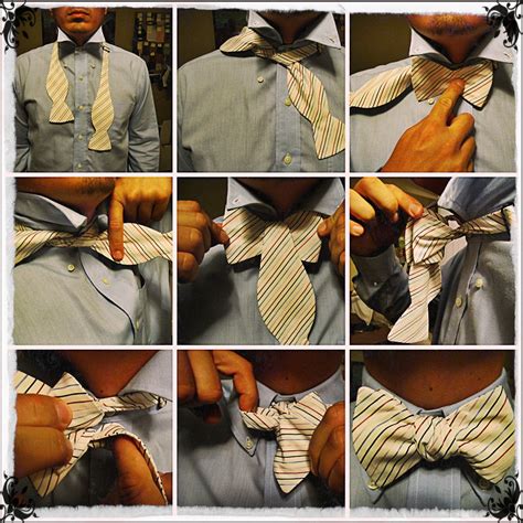 guide  tying  bow tie instructables