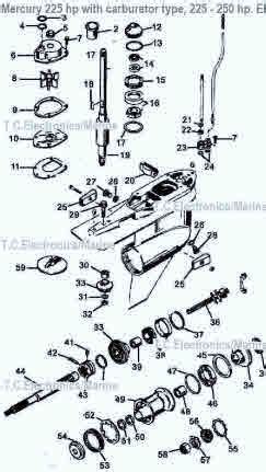 mercury  hp  unit parts diagram