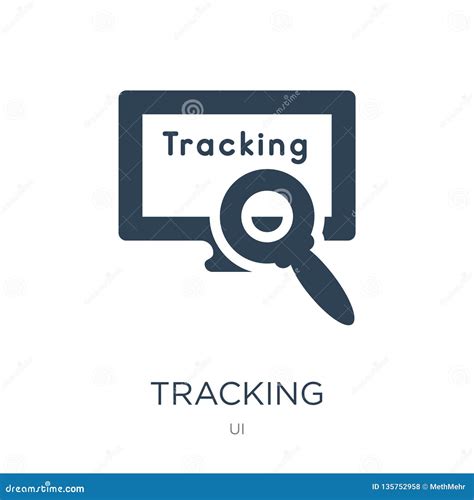 tracking icon  trendy design style tracking icon isolated  white