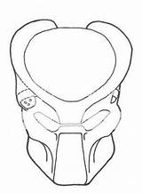 Predator Mask Drawing Helmet Wolf Blade Daft Punk Coloring Bio Pages Template Getdrawings sketch template