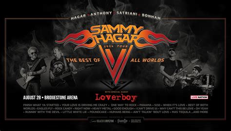 Sammy Hagar The Best Of All Worlds Tour Bridgestone Arena