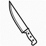 Knife Chef Drawing Kitchen Icon Chopper Outline Tableware Cutlery Clipartmag Getdrawings Iconfinder sketch template