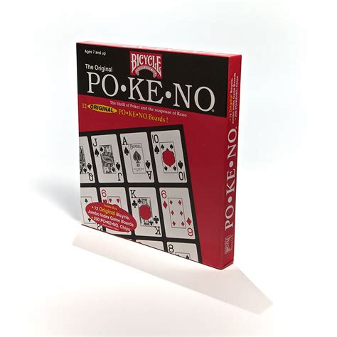 jumbo pokeno game bicycle cards po   boards box  blue red