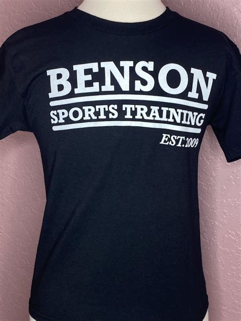 Black T Shirt – Benson Sports Training