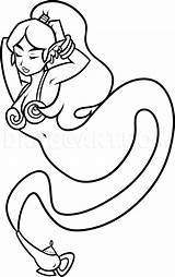 Drawing Genie Female Dragoart Print Coloring Tutorials Tutorial Visit Online sketch template