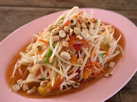 thailand food exploration som tam thai  sustenance