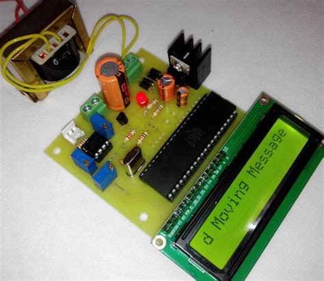 microcontroller based moving message display  lcd