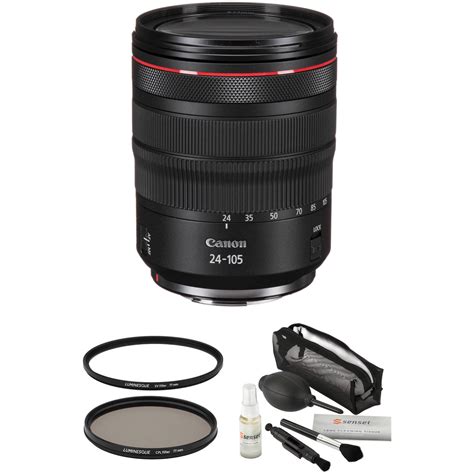 canon rf 24 105mm f 4 l is usm lens with filter kit bandh photo