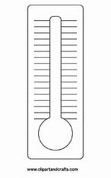 Thermometer Goal Temperature sketch template