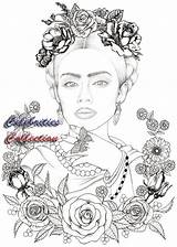 Frida Kahlo Lopez sketch template