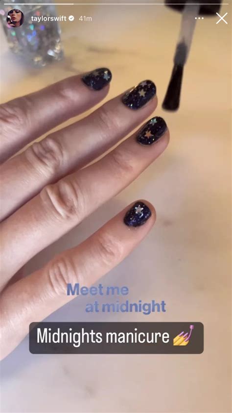 Naturally Taylor Swift Has A Midnights Manicure And She Did It