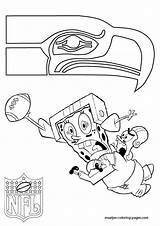 Seahawks Russell Nfl Seahawk Mascots sketch template