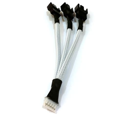 pin vga mini connector  triple pwm pin fan sleeved cable splitter moddiycom