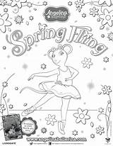 Coloring Ballerina Angelina Pages Fling Spring Celebration Release Click Dvd Latest Her Likes sketch template
