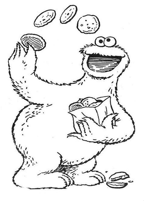 coloring pages charactors sesame street coloring pages