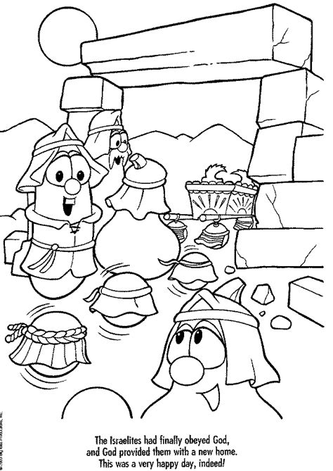veggie tales coloring page coloring home