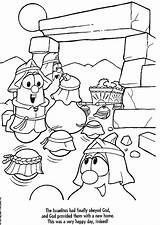 Coloring Pages Veggie Tales Veggietales Printable Benny Shack Rack Popular Library Clipart sketch template