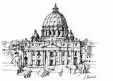 Pietro Basilica Luca sketch template