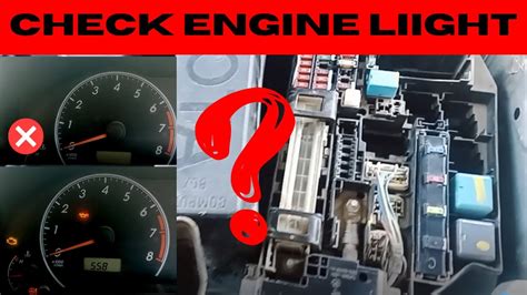 find check engine light fuse car starting problem nzf nzf toyota corrolla youtube