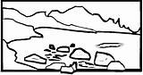 Rocky Mountain Coloring Mountains Drawing Papa Kantri Posted Am Color sketch template