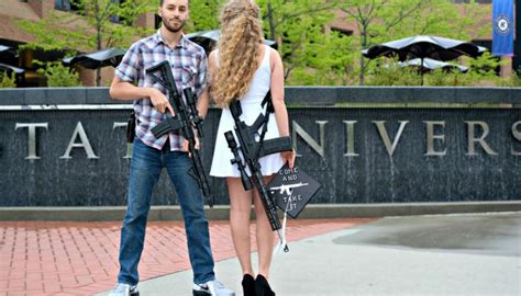 us couple get death threats over gun toting graduation newshub