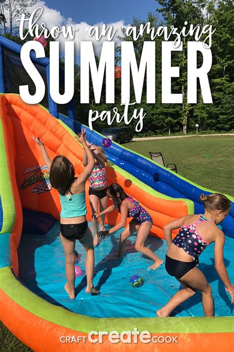 throw an amazing summer party craft create cook