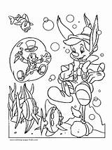 Coloring Pages Disney Pinocchio Printable Kids Color Sheet Book Sheets Found sketch template