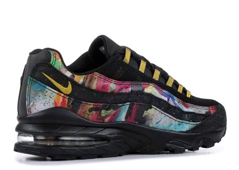 Nike Air Max 95 Gs Caribana Black Gold Metallic At6158 001