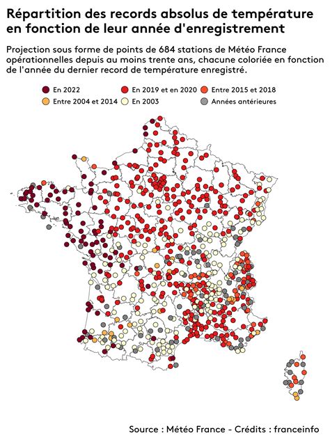 Years Of Highest Temperatures Ever Recorded In France R Mapporn