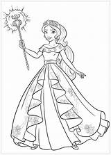 Elena Avalor Coloring Pages Kids Princess Disney Printable Coloriage Few Details Sheets Characters Coloriages Pour Sheet Print Template Popular sketch template