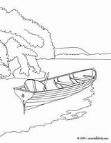 Canoe Coloring River Getcolorings sketch template