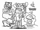 Lsu Clemson Mascot Alabama Getcolorings sketch template