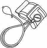 Blood Pressure Cuff Clipart Clip Otoscope Coloring Pages Clipground Template Type sketch template