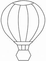Coloring Balloon Hot Air Transportation Pages sketch template