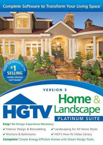 hgtv home landscape platinum suite version  windows multi landscape design software