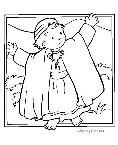 joseph coat bible coloring pages printables  coloring page