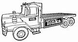 Tonka Coloring Coloriages sketch template