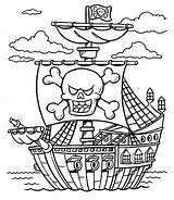 Coloring Pirate Pages Pirates Treasure Chest Printable Caribbean Ship Lego Color Adults Boat Schooner Colouring Kids Colorings Girl Print Sheets sketch template
