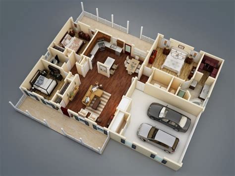split bedroom floor plan ideal  house designers