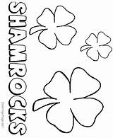 Shamrock sketch template